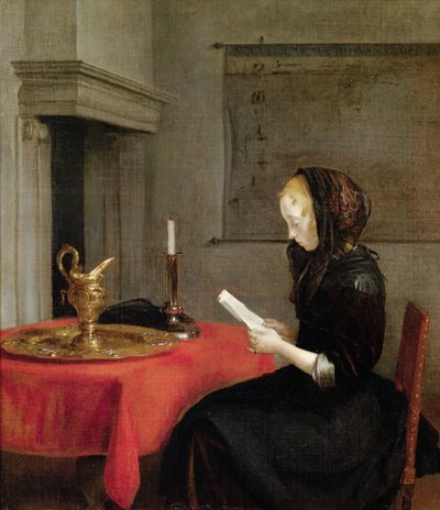 Woman Reading, c.1662 by Gerard ter Borch